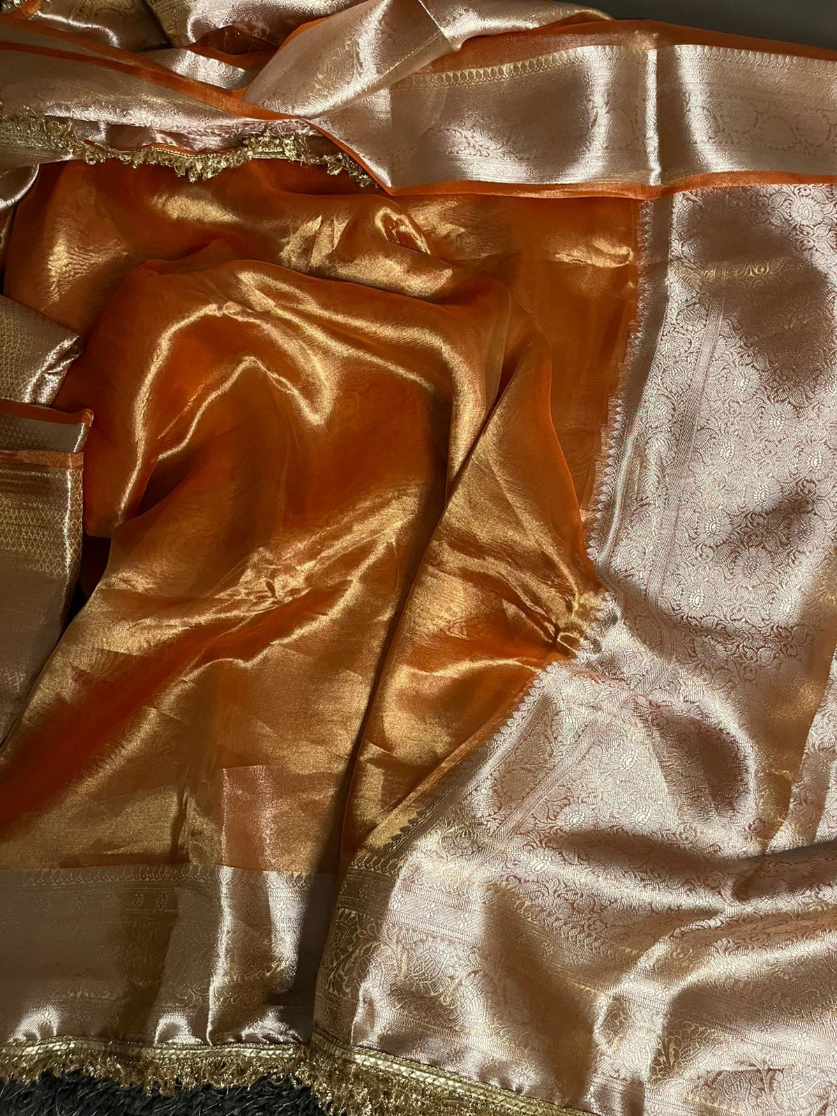Vamika - Pure Gold Tissue Saree