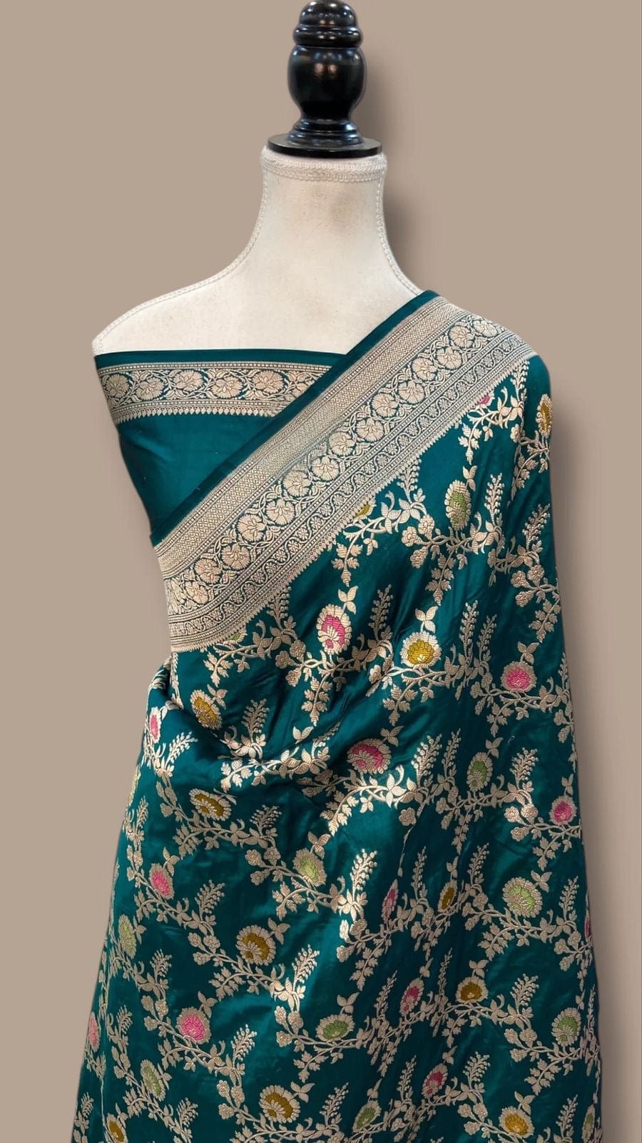 Reena - Banarasi Pure Katan Silk Meenakari Saree