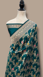 Reena - Banarasi Pure Katan Silk Meenakari Saree