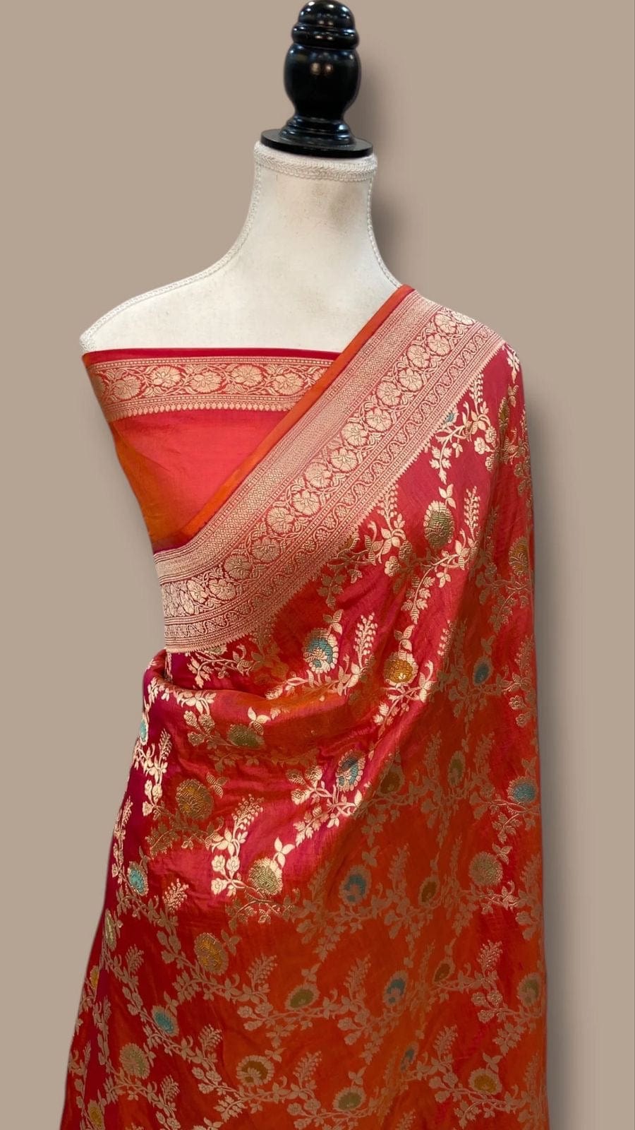 Reena - Banarasi Pure Katan Silk Meenakari Saree