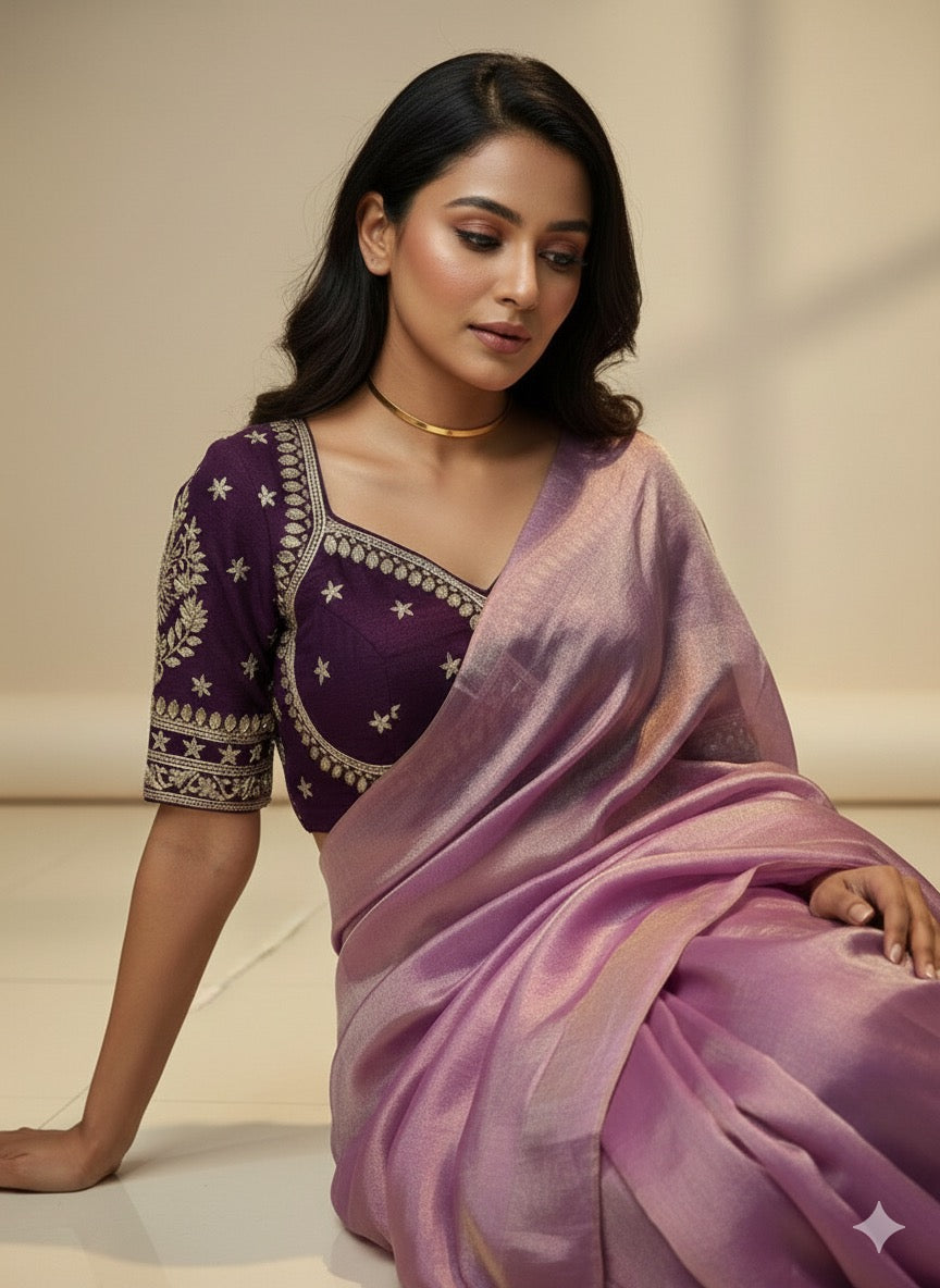 Sona - Crepe Tissue Saree