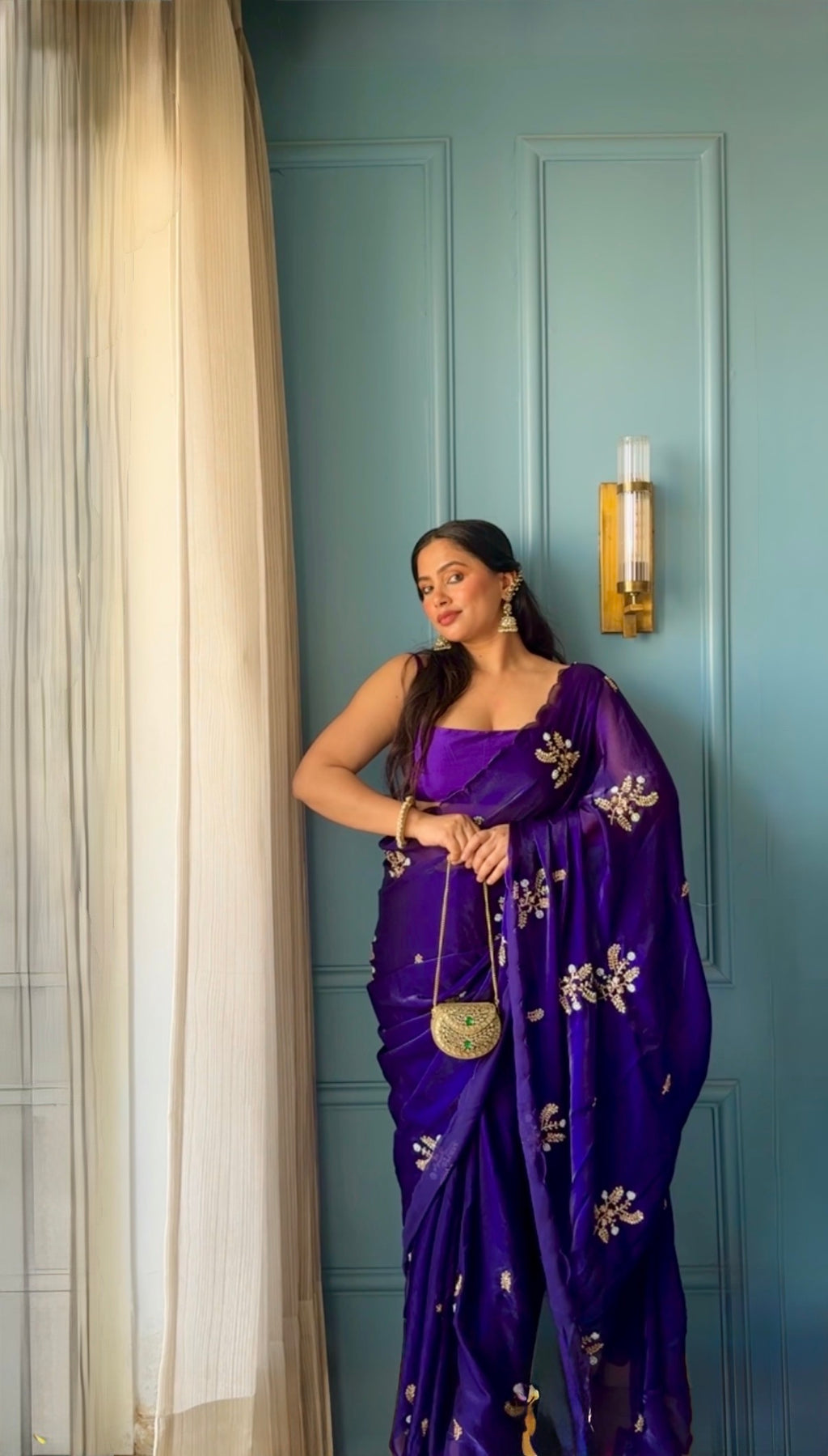 Shivani - Designer Crepe Silk Saree
