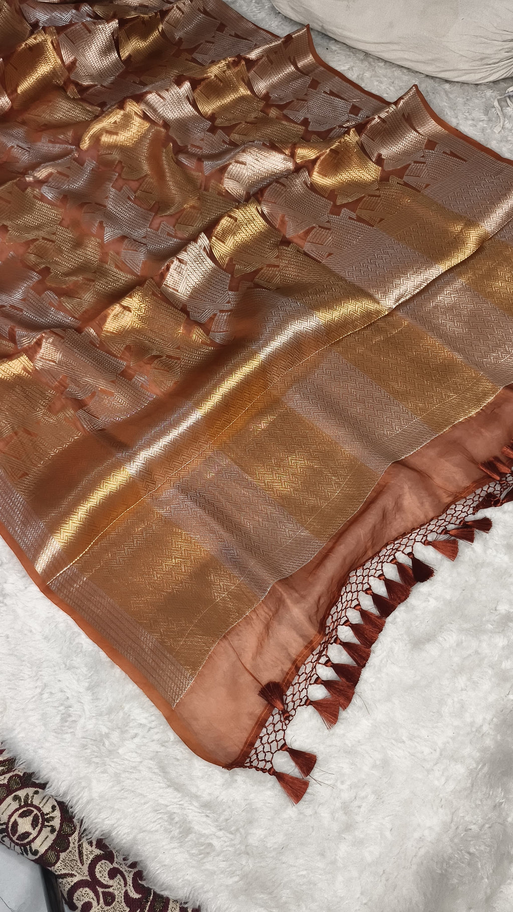 Kushala - Pure Tissue Brocade Saree