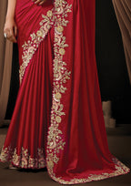 Natija - Designer Satin Saree