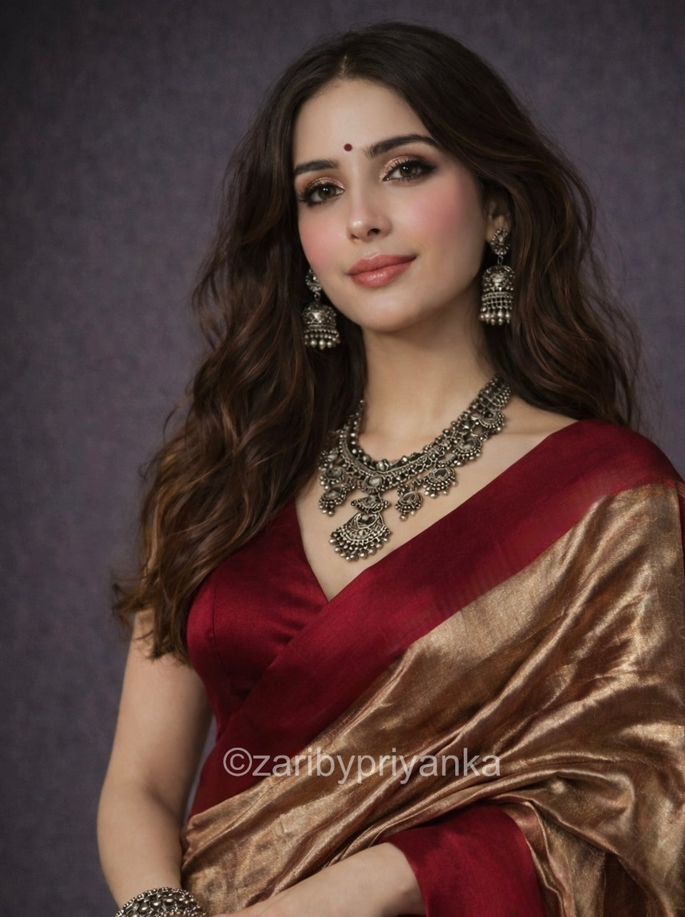 Tamra - Pure Gold Tissue Saree