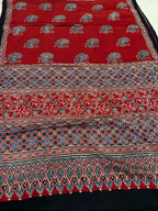 Gulnar - Pure Modal Ajrakh saree