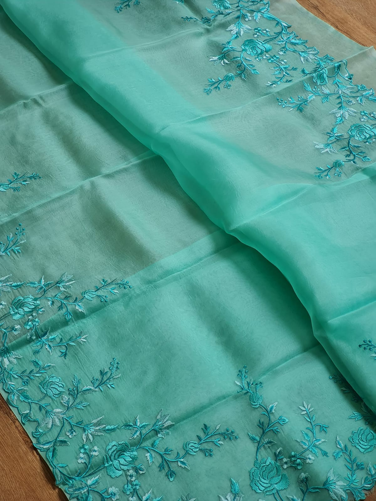 Jayanti - Pure Organza Silk with Embroidery