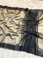 Gulabi - Glass Tissue Silk Saree
