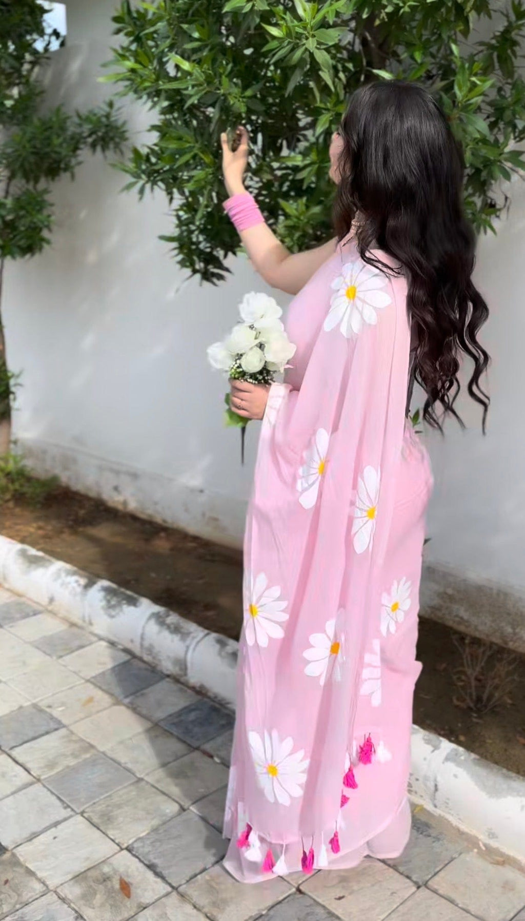 Rose - Mulmul Cotton Saree