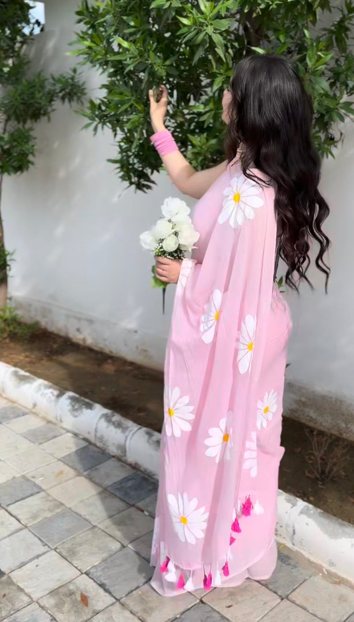 Rose - Mulmul Cotton Saree