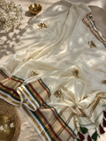 Samyuka - Handwoven Handloom Soft Cotton Saree zardosi handwork saree