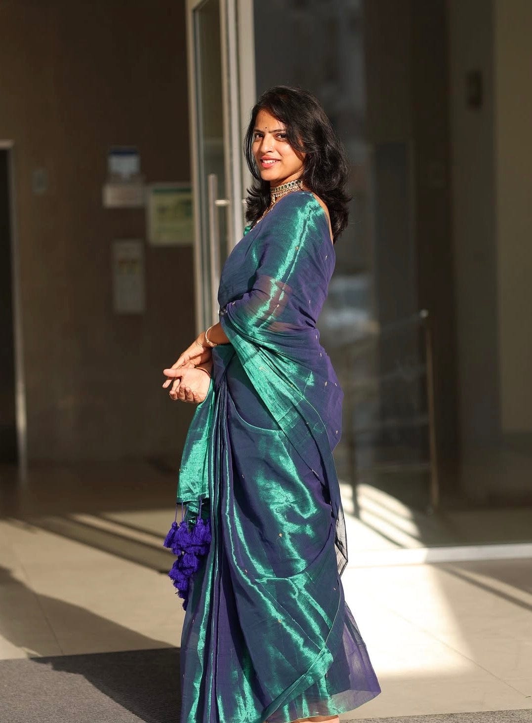 Tatva - Handloom Tissue Silk Saree