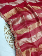 Vandana - Pure Kora Silk Handwoven Kadhua Saree