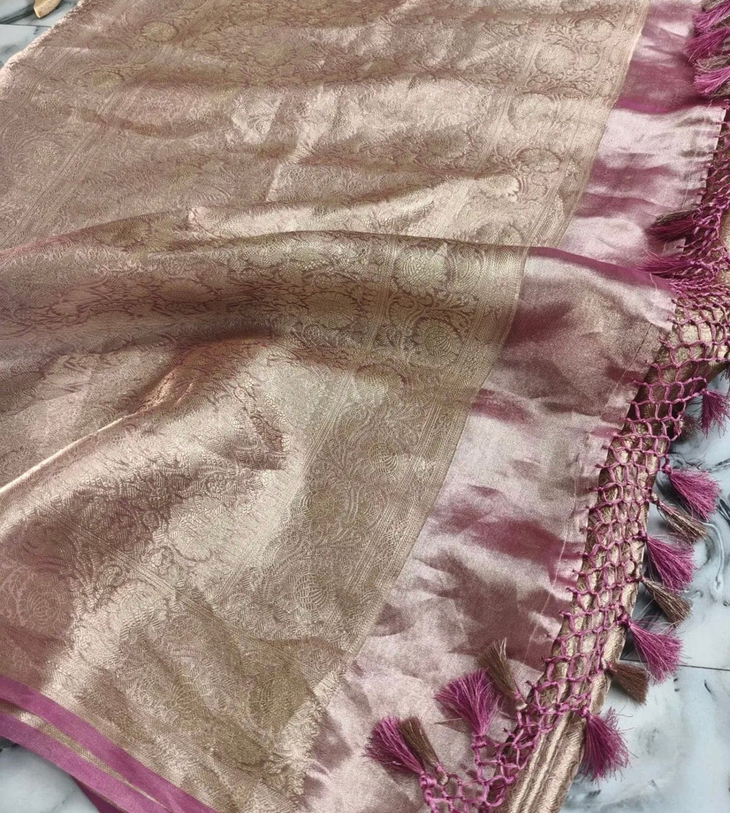 Dipika - Pure Tissue Brocade Silk Saree