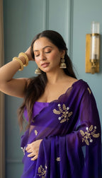 Shivani - Designer Crepe Silk Saree