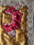 Bharti - Designer Tissue Silk Saree