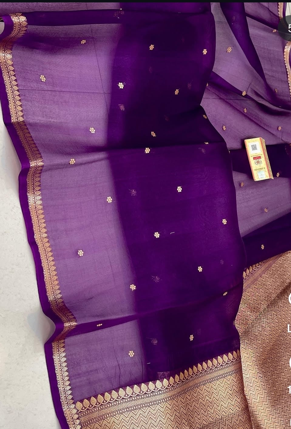 Nirosha - Pure Kora Silk Saree
