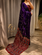 Jhalak | Handcrafted Ajrakh Couture Saree
