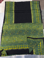 Maika  - Pure Modal Ajrakh saree