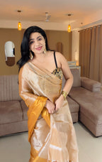 Tritva - Handloom Tissue Silk Saree