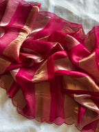 Himanshi - Handwoven Kora Silk Saree