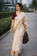 Kathak - Organza Silk Banarasi saree