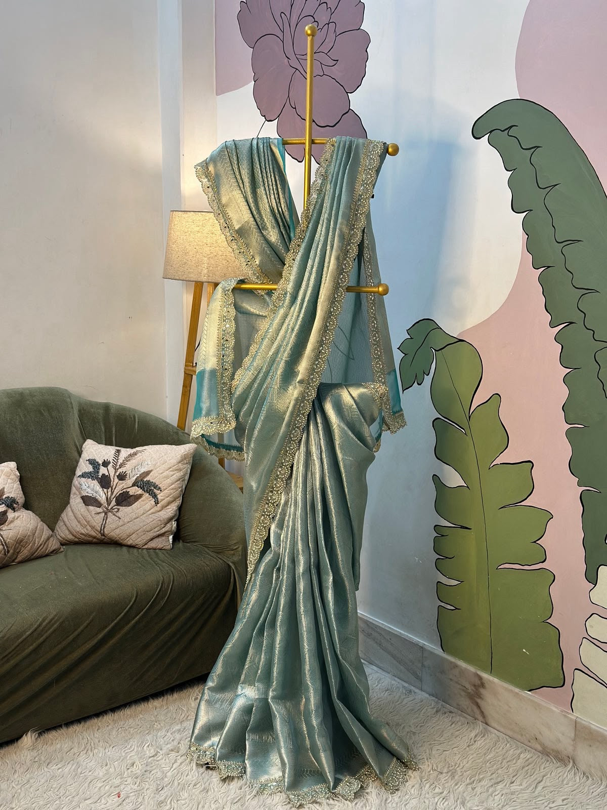 Zavera - Semi Kanchi Tissue Silk Saree