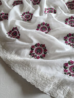 Hiran- Chiffon Saree with Contrast Blouse