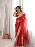 Janki - Tissue Silk Handwork Saree