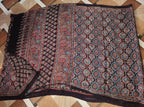 Traya -  Designer Pure Modal Ajrakh Mirror saree