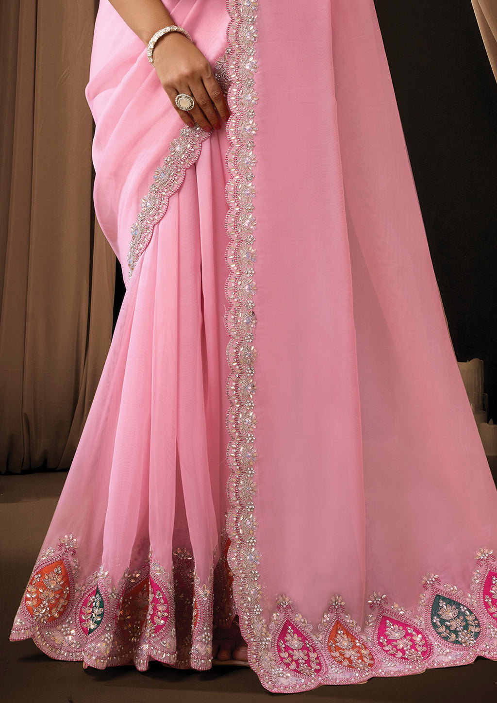 Mahina - Designer Tissue Saree