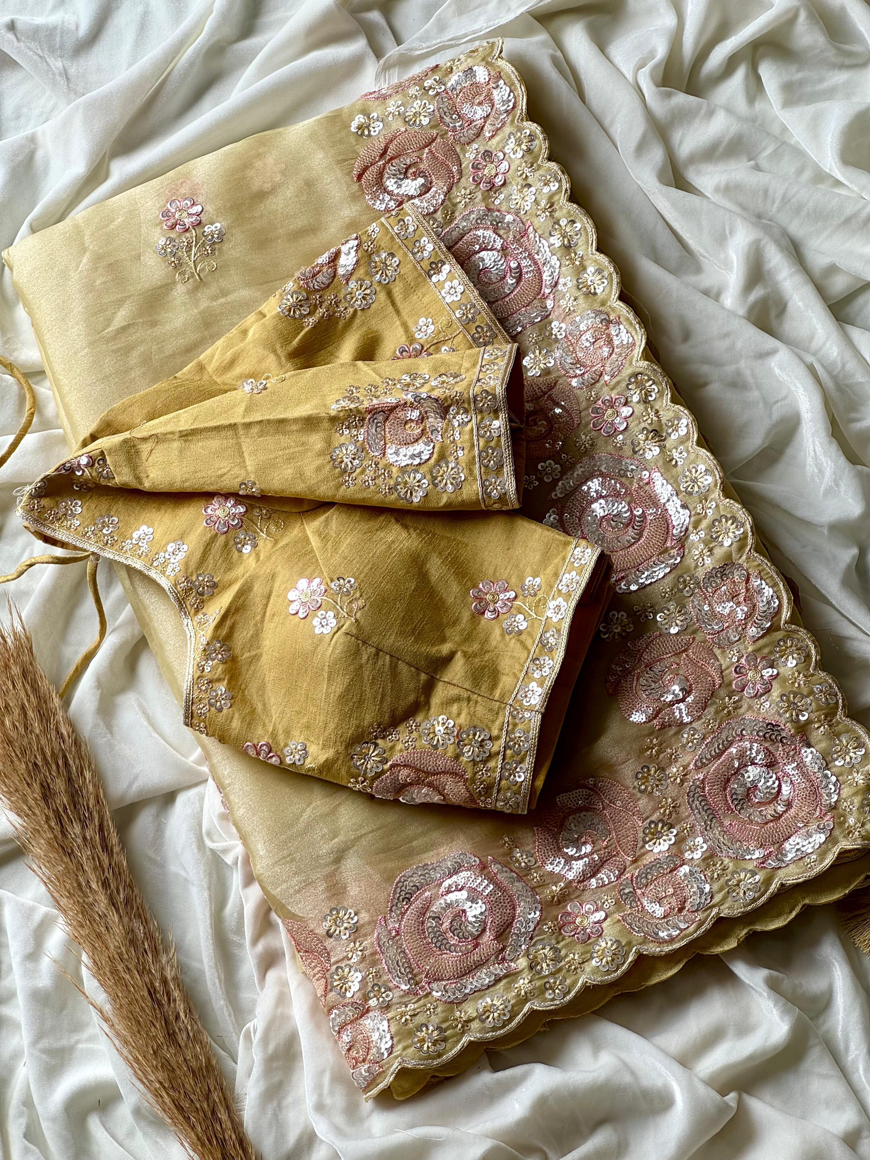 Sainora - Designer Space Silk Saree