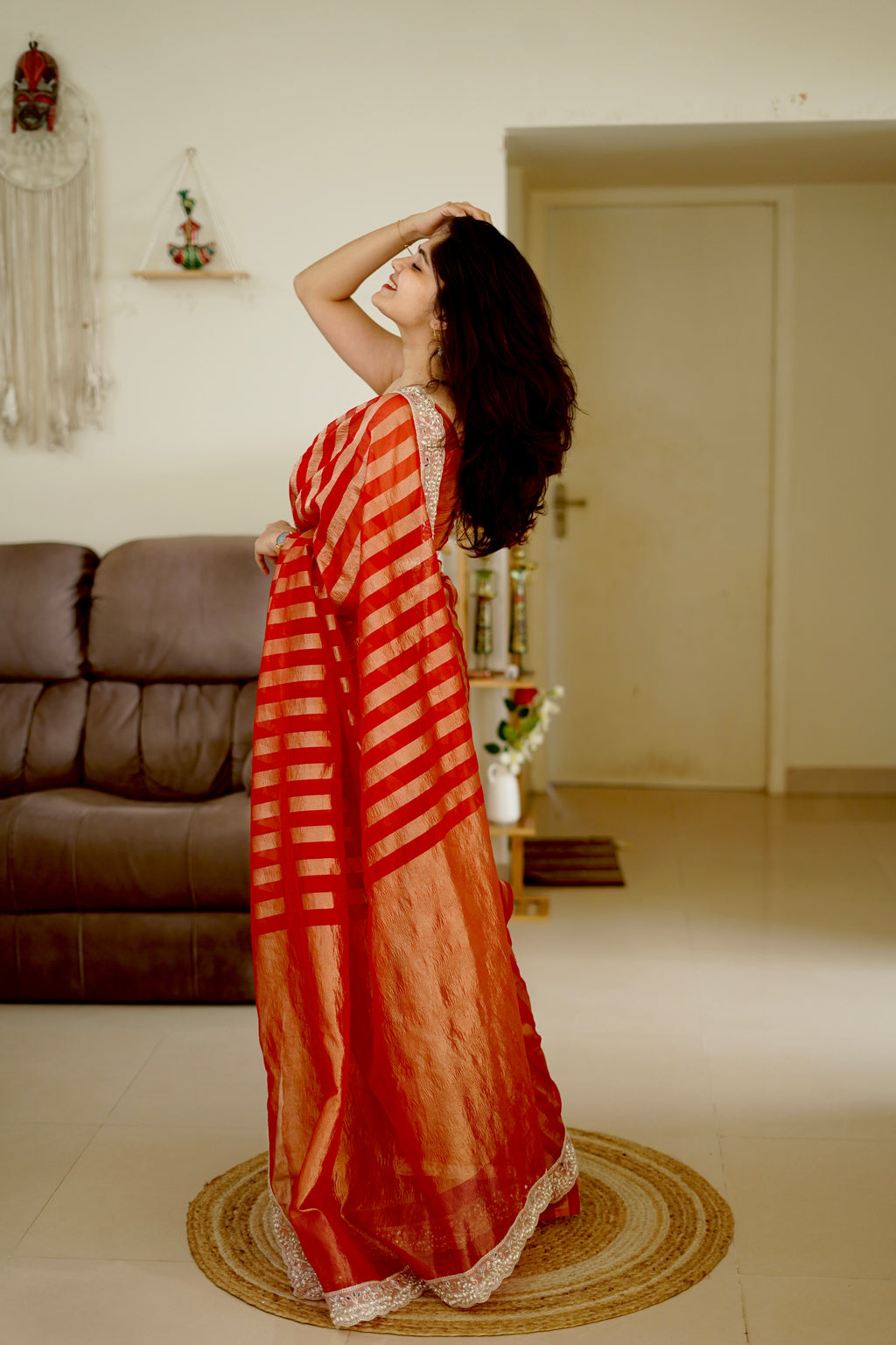 Silpa - Tissue Crush Silk Saree