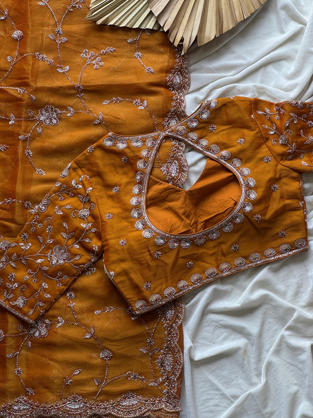 Alana - Designer Tissue Crepe Saree