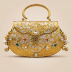 ZP20-Hand Carved Gold Clutch