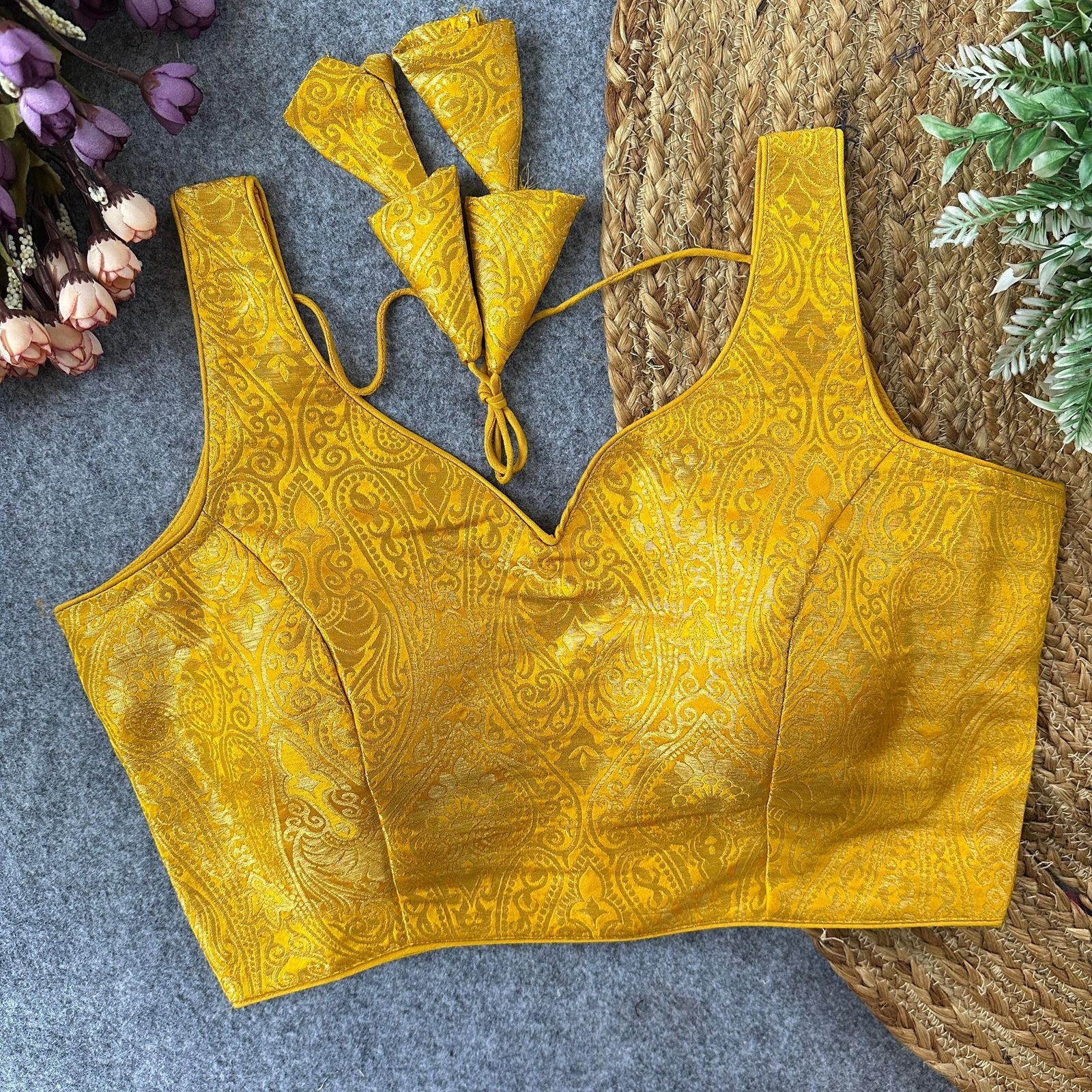 Malana - Satin Silk Padded Blouse 