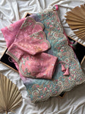 Rishma - Designer Cocktail Handwork Saree