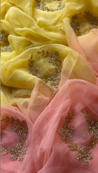 Avaria - Pure Chiffon Saree with Handwork