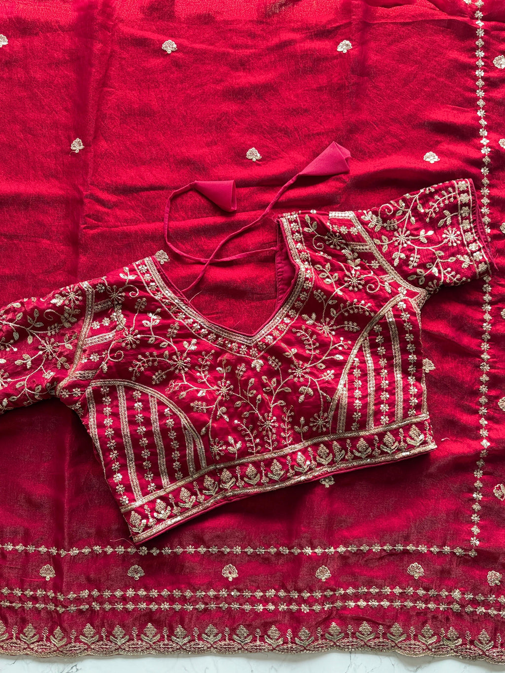 Jinal - Designer Crepe Silk Saree