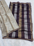 Vandana - Pure Kora Silk Handwoven Kadhua Saree