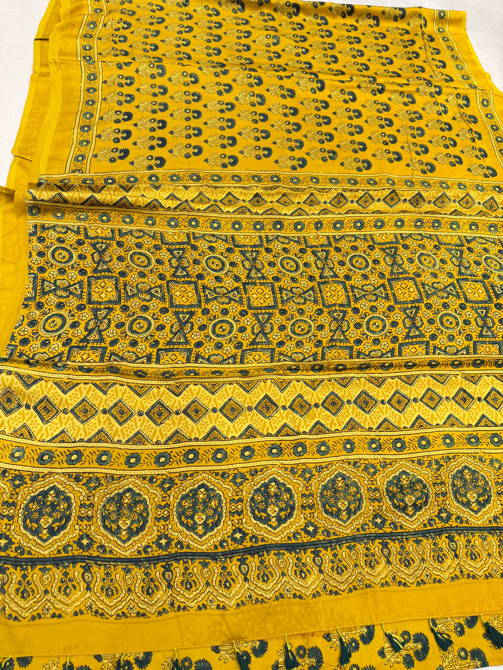 Yasmin - Pure Modal Ajrakh saree