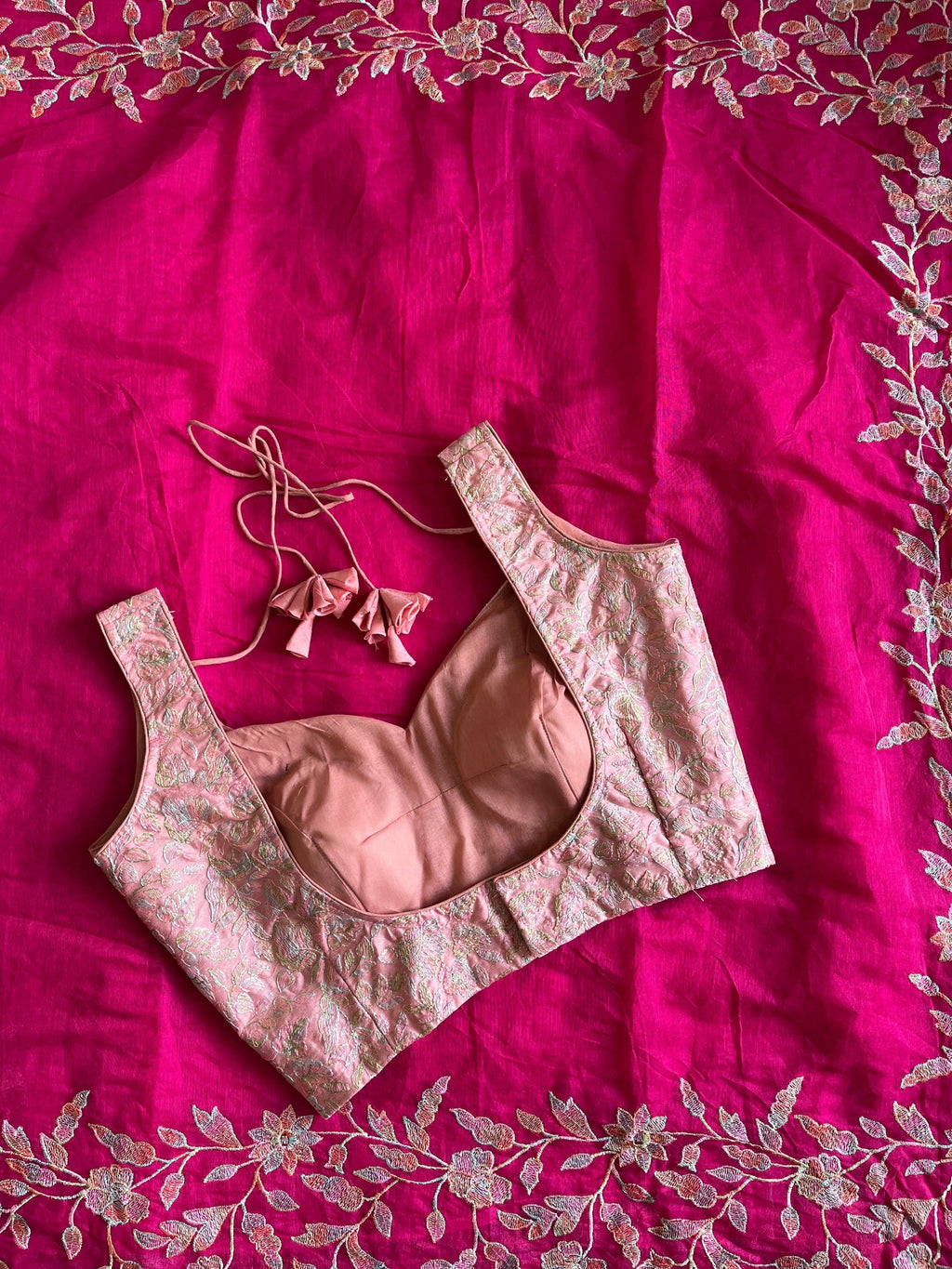 Divya - Premium Chanderi Saree with Multi-Thread Embroidery