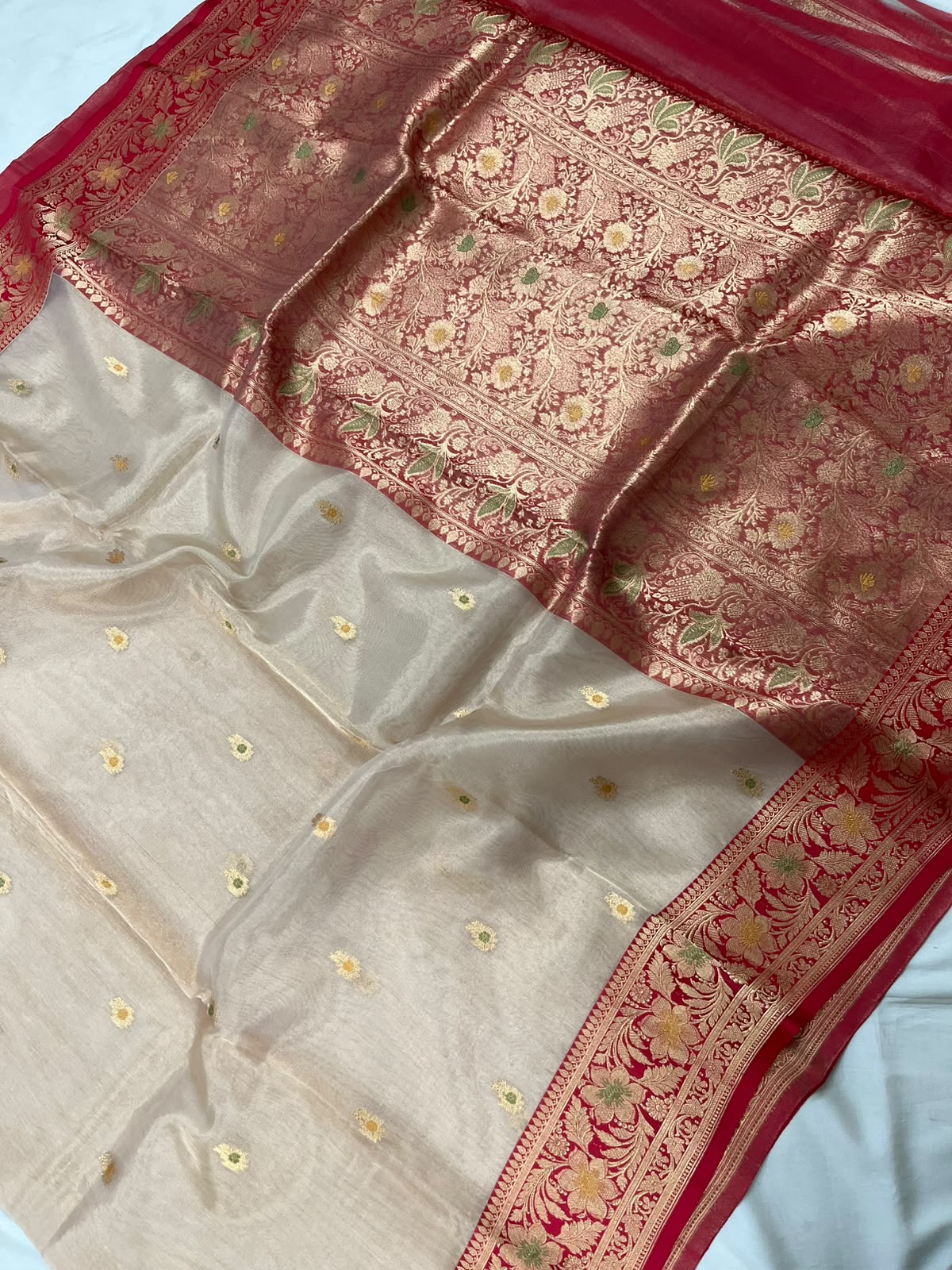 Gita - Banarasi Pure Tissue Silk Kadwa Saree