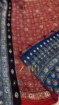 Aayat | Handcrafted Ajrakh Couture Saree