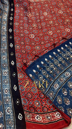 Aayat | Handcrafted Ajrakh Couture Saree