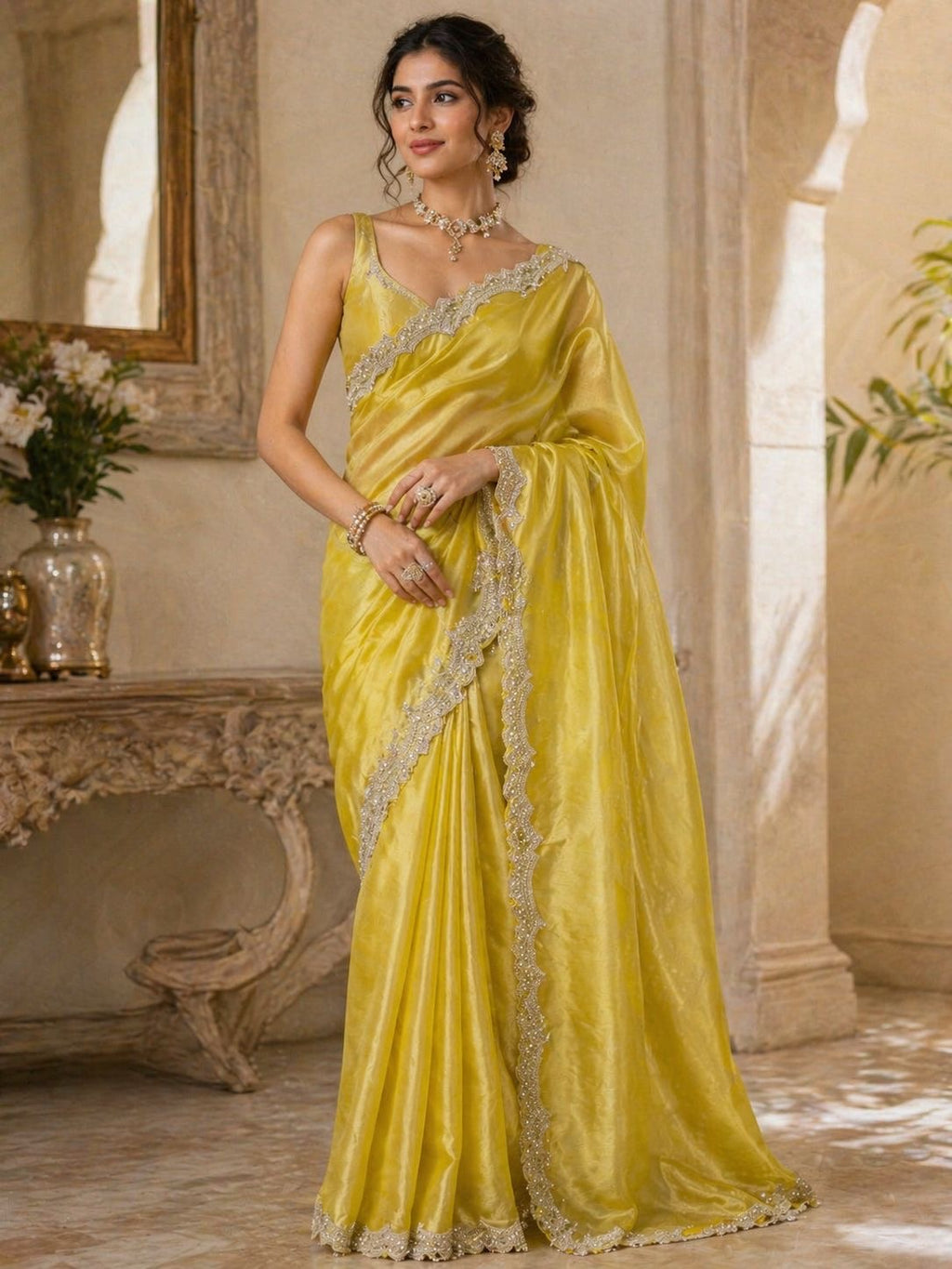 Arina - Tissue silk saree