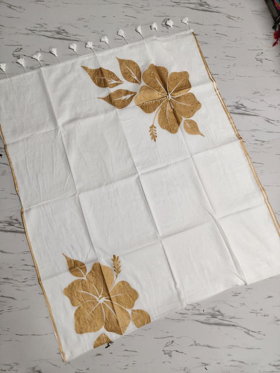 Aswati - Soft Mul Mul Cotton Saree