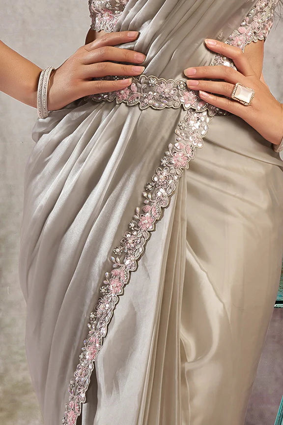 Shora - Designer Satin Saree