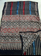 Nandini  - Pure Modal Ajrakh saree