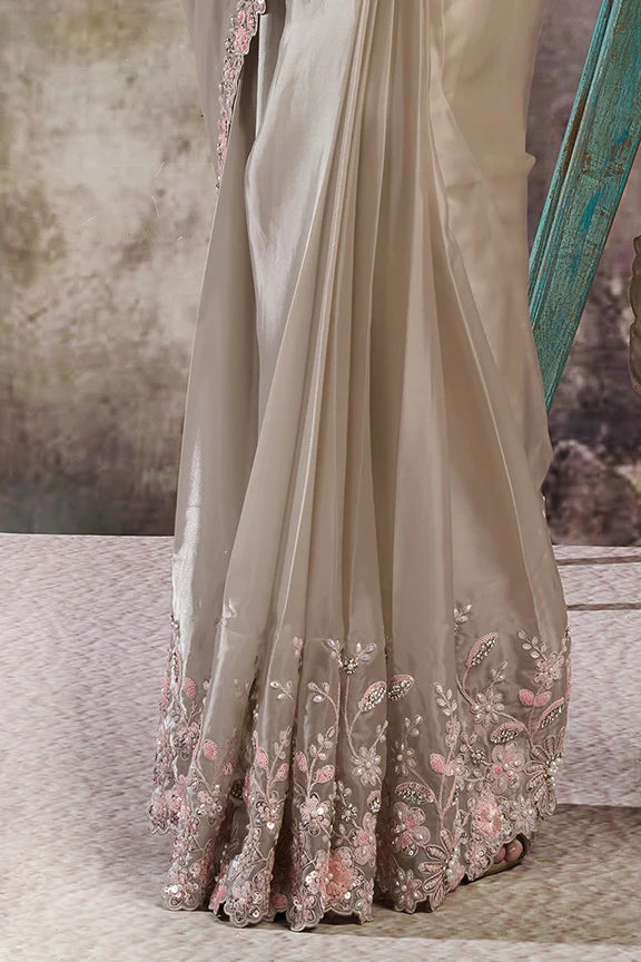 Shora - Designer Satin Saree